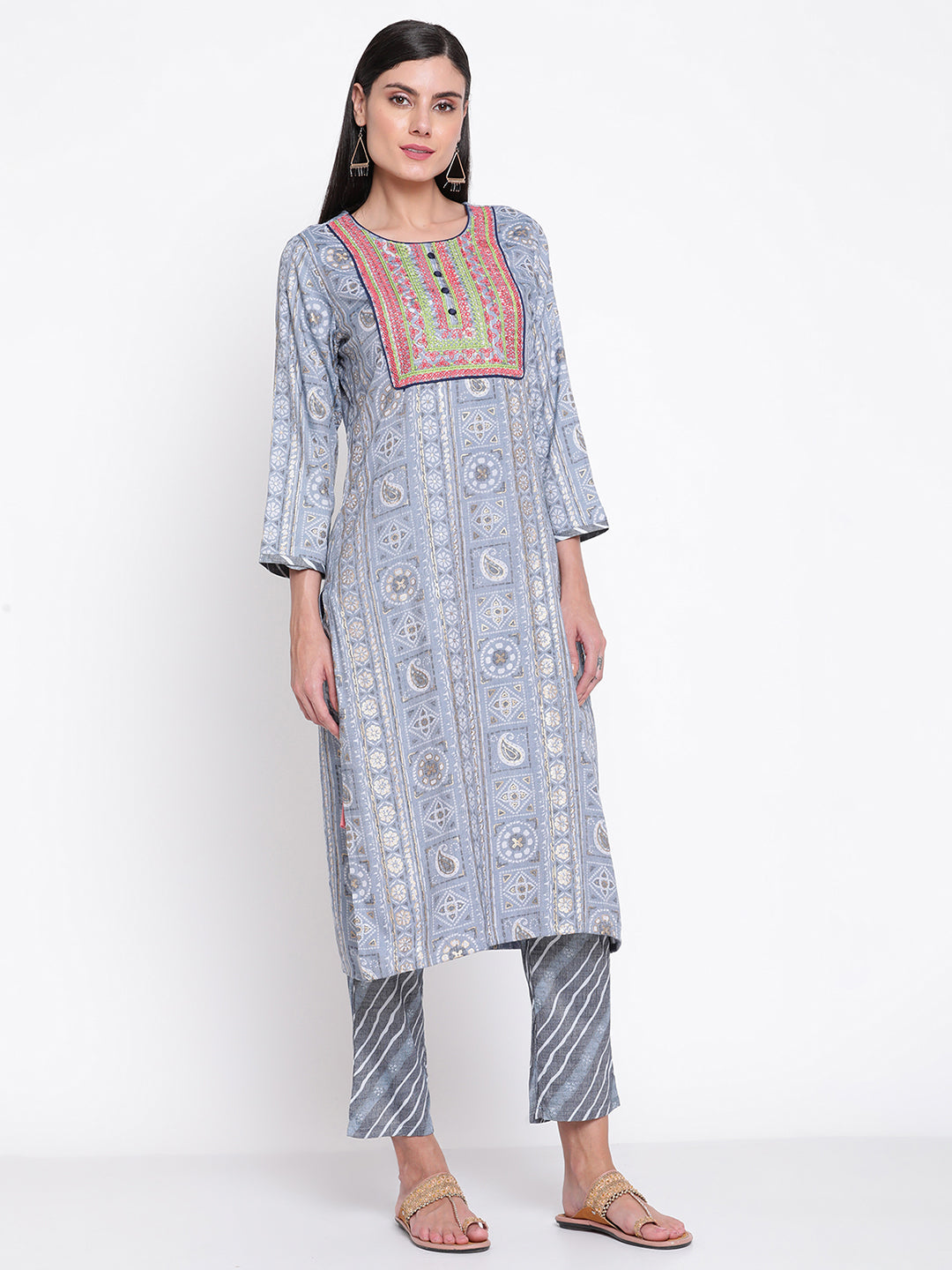 Cotton Freel Patch Work Kurti, Printed at Rs 1440/set in Ulhasnagar | ID:  2850587707612